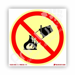 Proibido Utilizar Água | Cód. P3