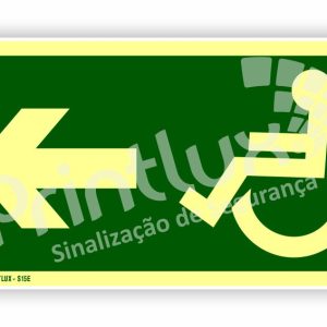 Sentido Saída Acessível Esquerda | Cód. S15E