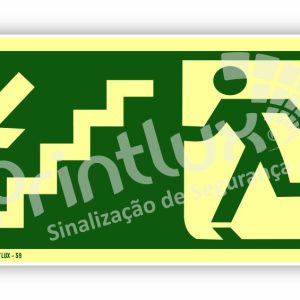 Sentido Escada Desce Esquerda | Cód. S9