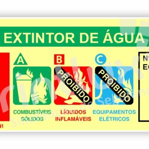 Agente Extintor Água | Cód. N1